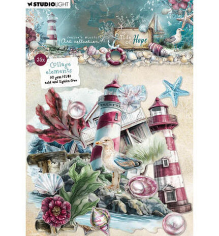 Studio Light Tide of Hope Collage Paper Elements (JMA-TH-PE53)