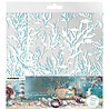 Studio Light Tide of Hope Acetate Sheets 8x8 Inch White & Retro Cyan (JMA-TH-ACS21)