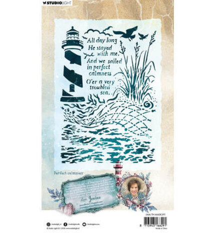 Studio Light Tide of Hope Masking Stencil Perfect Calmness (JMA-TH-MASK391)