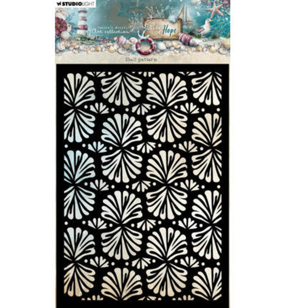 Studio Light Tide of Hope Masking Stencil Shell Pattern (JMA-TH-MASK392)