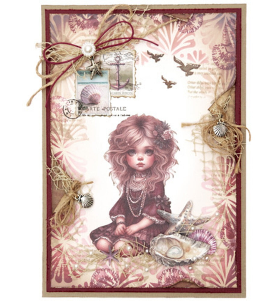 Studio Light Tide of Hope Masking Stencil Shell Pattern (JMA-TH-MASK392)