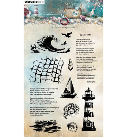 Studio Light Tide of Hope Clear Stamp Maritime Backgrounds (JMA-TH-STAMP931)