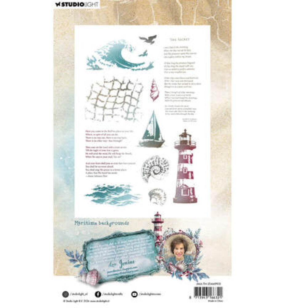 Studio Light Tide of Hope Clear Stamp Maritime Backgrounds (JMA-TH-STAMP931)
