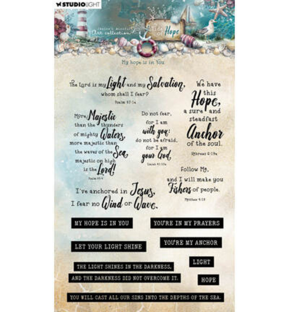 Studio Light Tide of Hope Clear Stamp My hope is in You (JMA-TH-STAMP934)