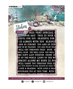 Studio Light Tide of Hope Stickers Stamps & Quotes (JMA-TH-STIC71)