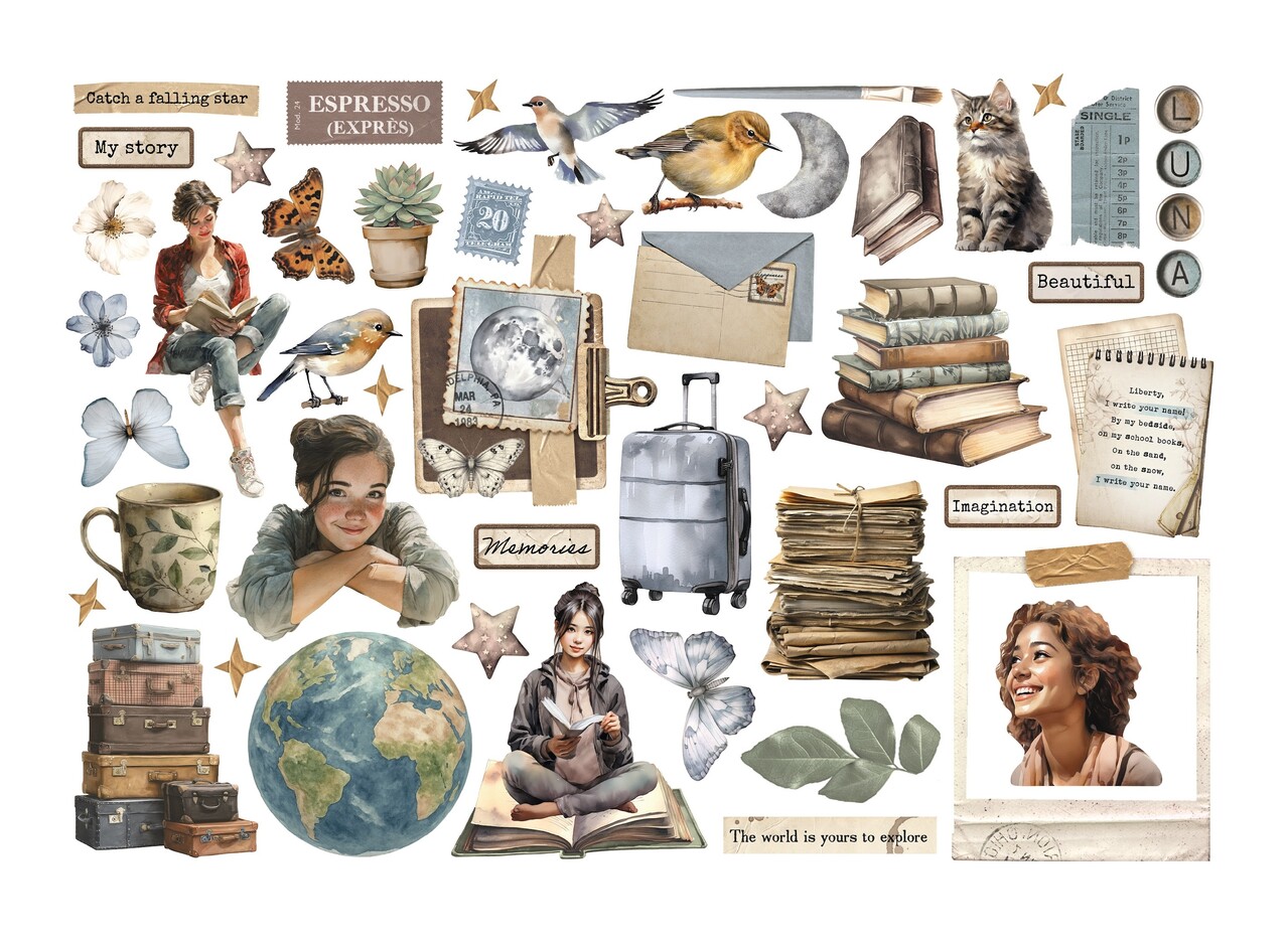 Stamperia Secret Diary Ephemera (DFLCT76)