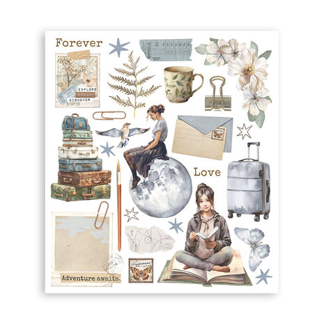 Stamperia Secret Diary 8x8 Inch Rub-On Assortment (DFLRBXG02)