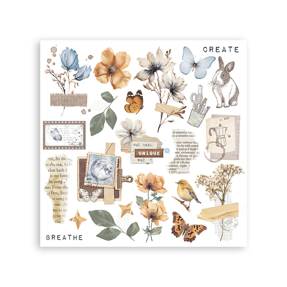 Stamperia Secret Diary 6x6 Inch Rub-On Assortment (DFLRBX09)