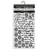 Stamperia Secret Diary Thick Stencil 12x25cm Seal and Writings (KSTDL148)