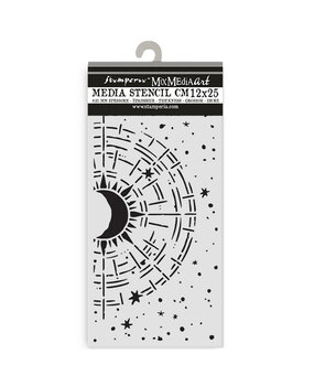 Stamperia Secret Diary Thick Stencil 12x25cm Cosmic Compass (KSTDL150)