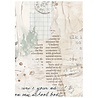 Stamperia Secret Diary A6 Rice Paper Backgrounds (DFSAK6051)