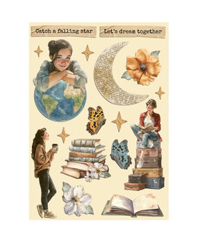 Stamperia Secret Diary Wooden Shapes A5 (KLSP196)