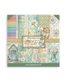 Stamperia Daisy Art 12x12 Inch Paper Pack (SBBL182)