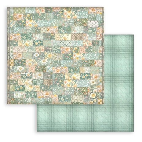 Stamperia Daisy Art Backgrounds 8x8 Inch Paper Pack (SBBS139)