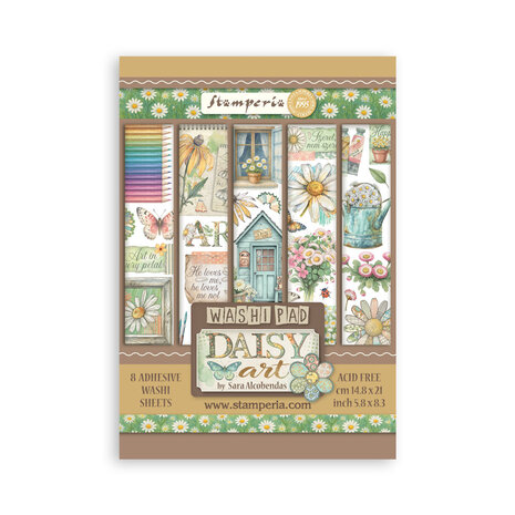 Stamperia Daisy Art A5 Washi Pad (SBW30)