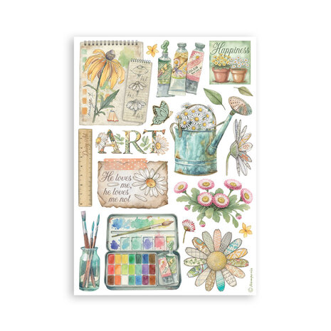 Stamperia Daisy Art A5 Washi Pad (SBW30)