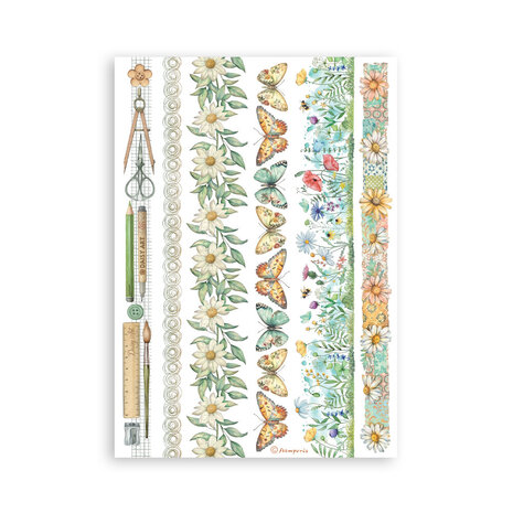 Stamperia Daisy Art A5 Washi Pad (SBW30)