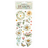 Stamperia Daisy Art Rub-On 4x8,5 Inch Daisy and Butterfly (DFLRB220)