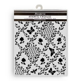Stamperia Daisy Art Thick Stencil 20x25cm Texture Butterfly and Daisy (KSTD198)
