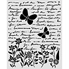 Stamperia Daisy Art Thick Stencil 20x25cm Letter and Butterfly (KSTD199)