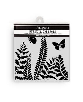 Stamperia Daisy Art Thick Stencil 18x18cm Fern (KSTDQ131)