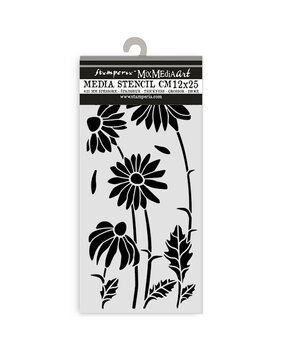 Stamperia Daisy Art Thick Stencil 12x25cm Daisies (KSTDL146)