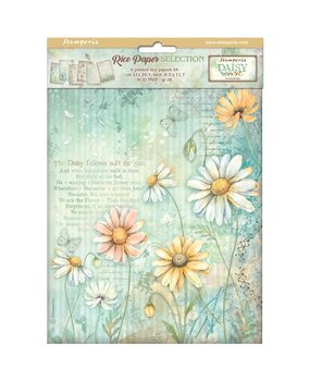 Stamperia Daisy Art A4 Rice Paper Selection (DFSA4XDS)