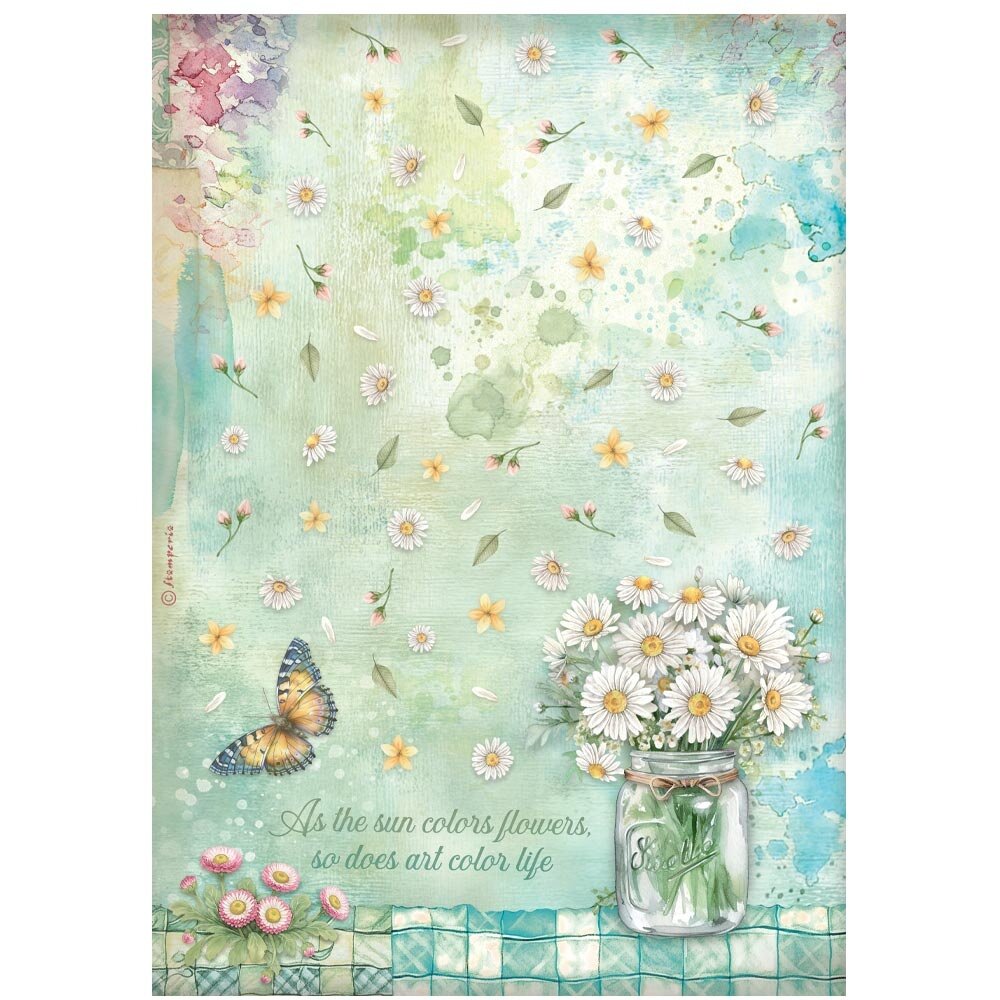 Stamperia Daisy Art A4 Rice Paper Selection (DFSA4XDS)