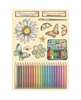 Stamperia Daisy Art Wooden Shapes A5 (KLSP195)