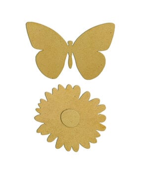 Stamperia Daisy Art MDF Crafty Shapes Blank Daisy and Butterfly (KLSM79)