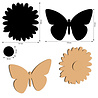 Stamperia Daisy Art MDF Crafty Shapes Blank Daisy and Butterfly (KLSM79)