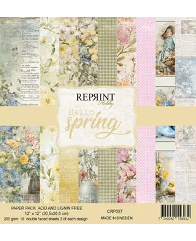 Reprint PRE-ORDER Hello Spring 12x12 Inch Paper Pack (CRP097)