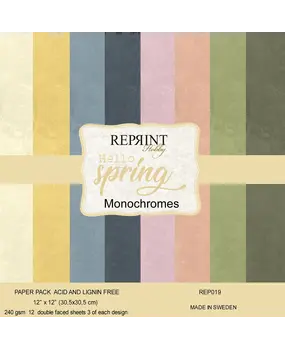 Reprint Hello Spring 12x12 Inch Cardstock (REP019)