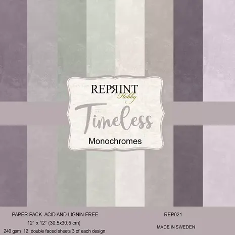 Reprint Timeless 12x12 Inch Cardstock (REP021)