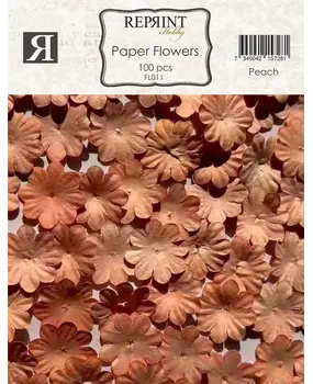 Reprint Paper Flowers Peach (FL011)