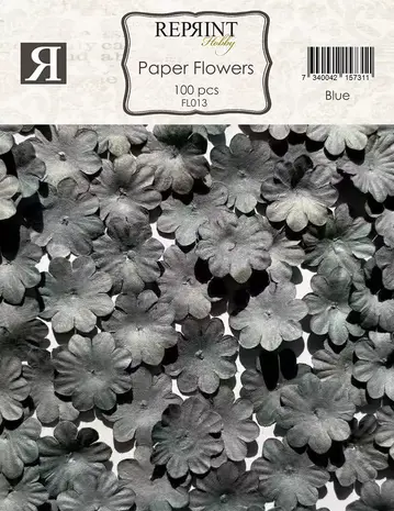 Reprint Paper Flowers Blue (FL013)