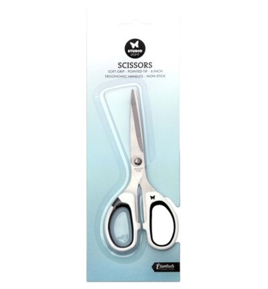 Studio Light PRE-ORDER Scissor Soft Grip Pointed Tip White (SL-TO-SCIS02)