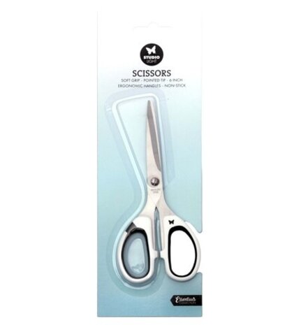 Studio Light PRE-ORDER Scissor Soft Grip Pointed Tip White (SL-TO-SCIS02)