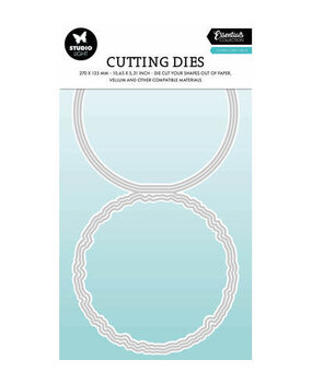 Studio Light PRE-ORDER Essentials Snijmal Torn Edge Card Stand Round (SL-ES-CD1086)