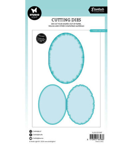 Studio Light Essentials Snijmal Torn Edge Card Stand Oval (SL-ES-CD1087)