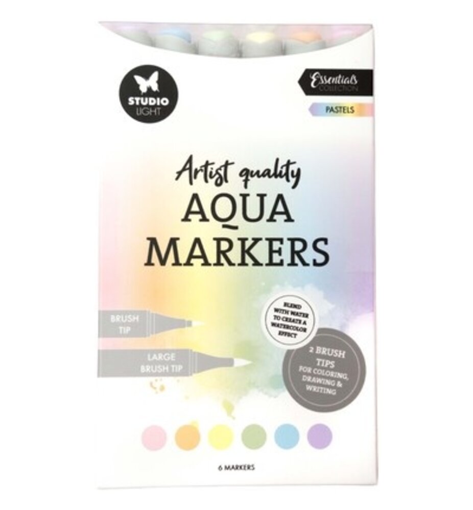 Studio Light PRE-ORDER Aqua Markers Pastels (SL-CO-MARK51) Studio Light PRE-ORDER Aqua Markers Pastels (SL-CO-MARK51)