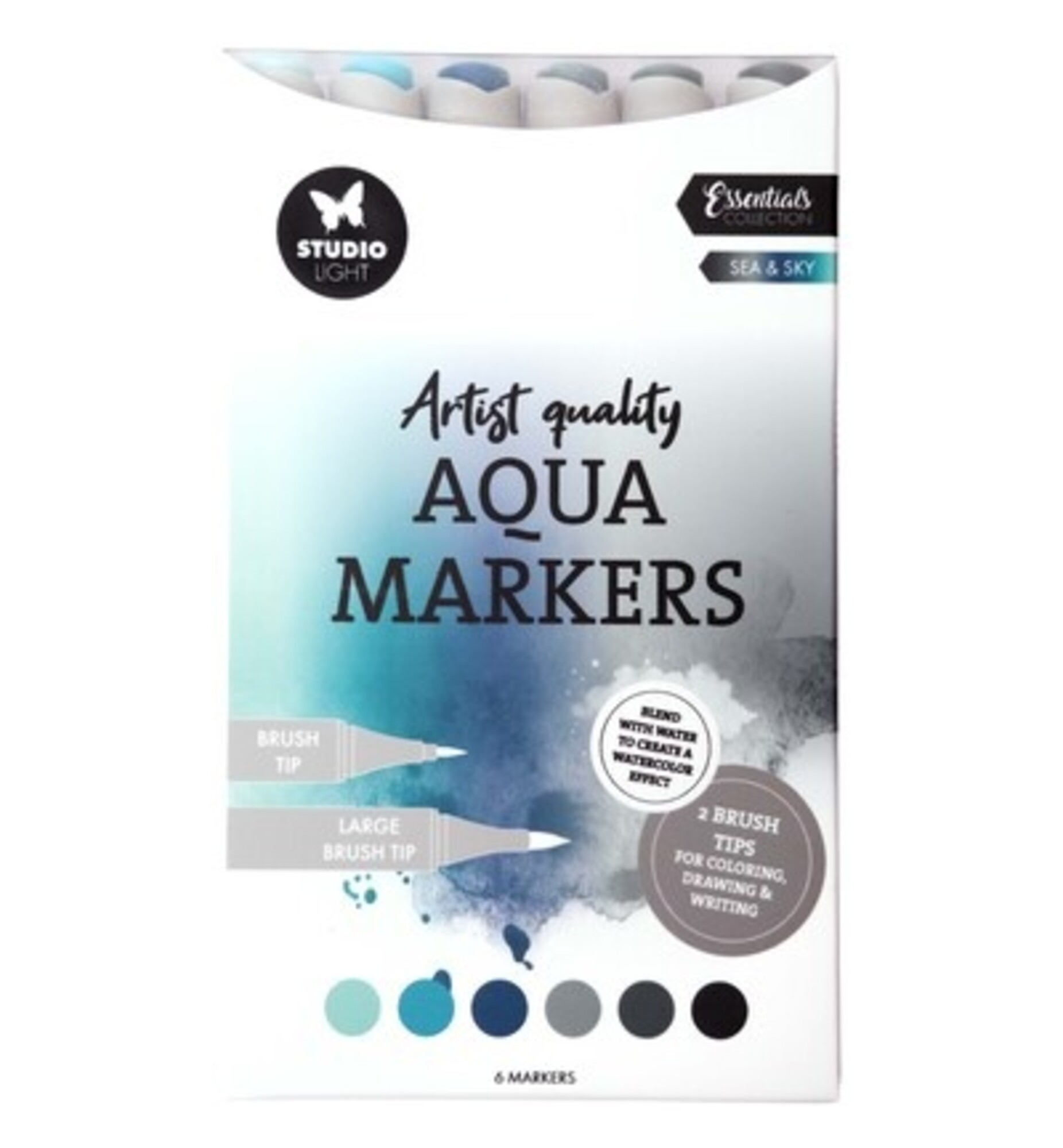 Studio Light Aqua Markers Sea & Sky (SL-CO-MARK59) - Paperpads.nl