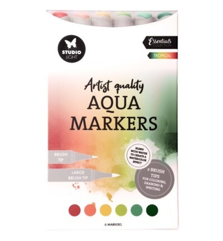 Studio Light PRE-ORDER Aqua Markers Tropical (SL-CO-MARK61) Studio Light PRE-ORDER Aqua Markers Tropical (SL-CO-MARK61)