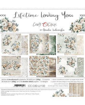 Craft O'Clock PRE-ORDER Lifetime Loving You 12x12 Inch Paper Set (CC-C82-LLY-00) Craft O'Clock PRE-ORDER Lifetime Loving You 12x12 Inch Paper Set (CC-C82-LLY-00)