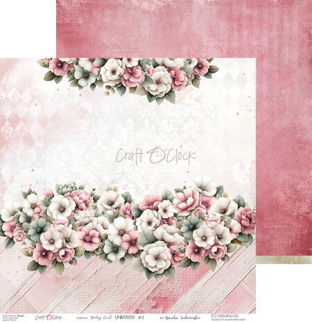 Craft O'Clock PRE-ORDER Baby Girl Universe 12x12 Inch Paper Set (CC-C83-BGU-00)