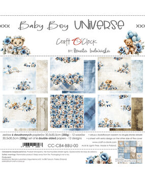 Craft O'Clock PRE-ORDER Baby Boy Universe 12x12 Inch Paper Set (CC-C84-BBU-00) Craft O'Clock PRE-ORDER Baby Boy Universe 12x12 Inch Paper Set (CC-C84-BBU-00)