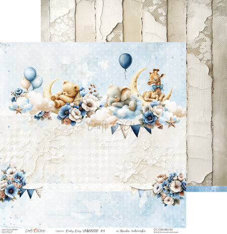Craft O'Clock PRE-ORDER Baby Boy Universe 12x12 Inch Paper Set (CC-C84-BBU-00)