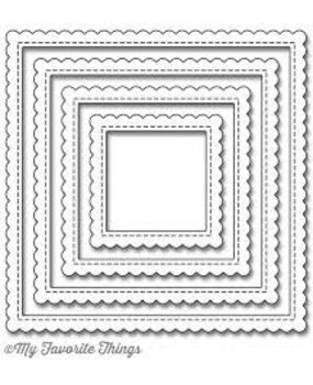 My Favorite Things Die-Namics Stitch Square Scallop Edge (MFT-927)