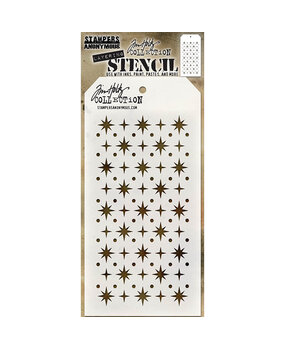 Stampers Anonymous Tim Holtz Starry Layering Stencil (THS093)