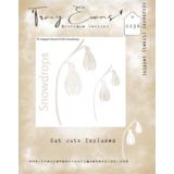 Tracy Evans Snowdrops 4x4 Inch Snippet Stencil (SS036)